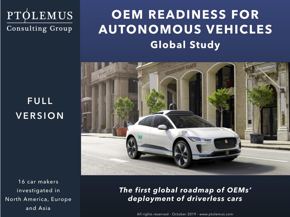 OEM Readiness for Autonomous Vehicles Global Study
